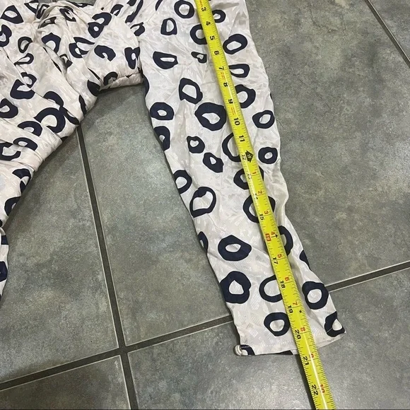 Rare Vintage 80's Flora Kung Dress Designer Silk Sz 12 Ruches Waist Pokadot Boho - Picture 8 of 10